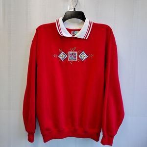 VINTAGE Bold Spirit Women's Sweatshirt Red Size M New